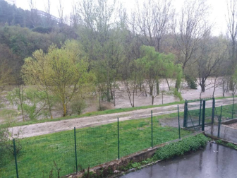 Temporal de lluvia en Navarra