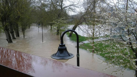 Temporal de lluvia en Navarra