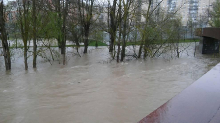 Temporal de lluvia en Navarra