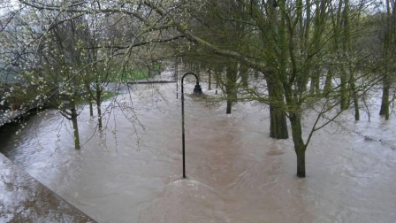 Temporal de lluvia en Navarra