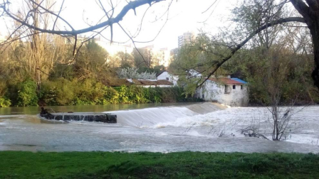 Temporal de lluvia en Navarra