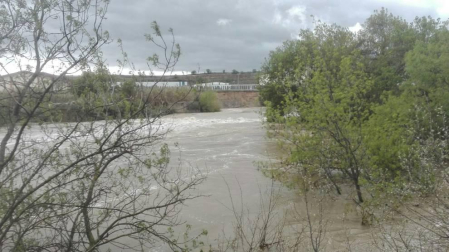 Temporal de lluvia en Navarra