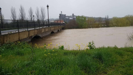 Temporal de lluvia en Navarra