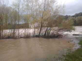 Temporal de lluvia en Navarra