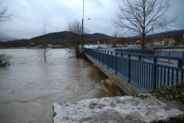 Temporal de lluvia en Navarra