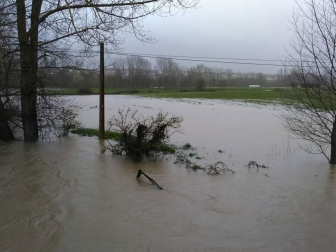 Temporal de lluvia en Navarra