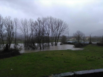Temporal de lluvia en Navarra