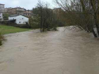 Temporal de lluvia en Navarra