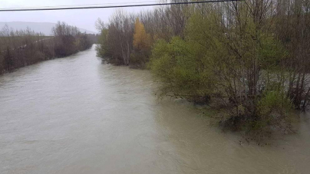 Temporal de lluvia en Navarra