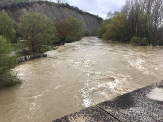 Temporal de lluvia en Navarra