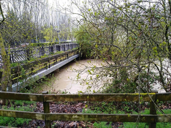 Temporal de lluvia en Navarra