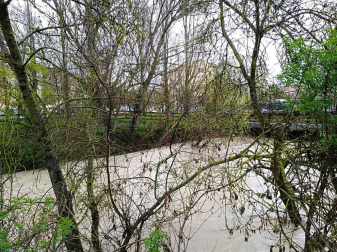 Temporal de lluvia en Navarra