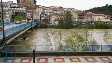 Temporal de lluvia en Navarra