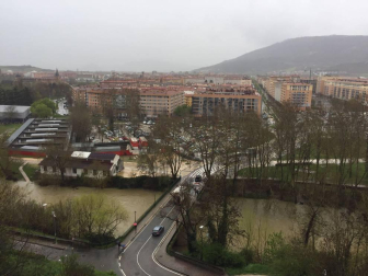 Temporal de lluvia en Navarra