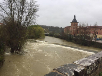 Temporal de lluvia en Navarra