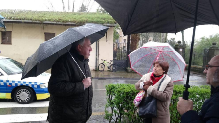 Joseba Asiron visita la zona de la Magdalena