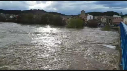 Crecida del Arga en Berbinzana