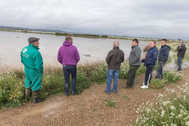 Las copiosas lluvias caídas en toda Navarra en los últimos días pusieron ayer en el punto de mira a los ríos navarros, que estuvieron en estado de alerta durante todo el día. Tras el desborde de los ríos Arga, Arakil, Ega y Aragón este jueves, para hoy el foco se centra en el Ebro, que a las cinco y veinte de la madrugada ha superado los 2.500 m³/s de caudal. A las ocho y media de la mañana, este río registra ya una altura de 7,73 metros y una traída de aguas de 2.644 m³/s.