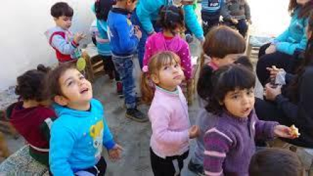 Niños en Alepo