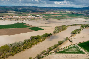 Se mantiene la situación de emergencia en la Ribera por el lento avance de la avenida del Ebro