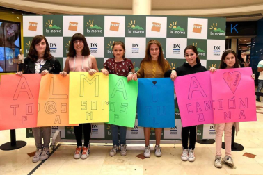 Los fans de Amaia Romero, ganadora de 'Operación Triunfo', pudieron sacarse fotos y grabar un vídeo con un mensaje de ánimo para apoyar a la navarra en Eurovisión