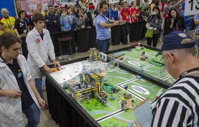 El equipo navarro FSIngenium Team participó en la final mundial de la First Lego League 2018 celebrada en el Cobo Center de Detroir, en Michiugan (EE UU).