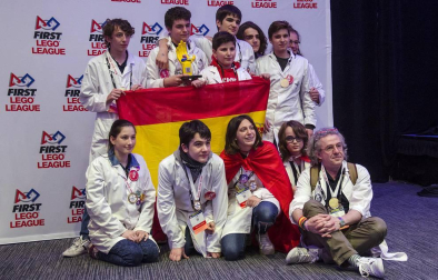 El equipo navarro FSIngenium Team participó en la final mundial de la First Lego League 2018 celebrada en el Cobo Center de Detroir, en Michiugan (EE UU).