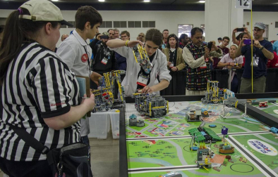 El equipo navarro FSIngenium Team participó en la final mundial de la First Lego League 2018 celebrada en el Cobo Center de Detroir, en Michiugan (EE UU).