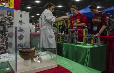 El equipo navarro FSIngenium Team participó en la final mundial de la First Lego League 2018 celebrada en el Cobo Center de Detroir, en Michiugan (EE UU).