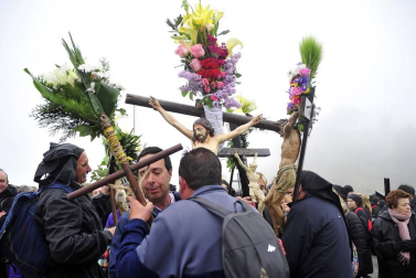 La tradicional marcha mariana de Tafalla cumplió 975 años este domingo 29 de abril de 2018.