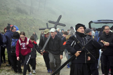 La tradicional marcha mariana de Tafalla cumplió 975 años este domingo 29 de abril de 2018.
