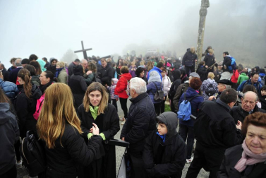 La tradicional marcha mariana de Tafalla cumplió 975 años este domingo 29 de abril de 2018.