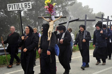 La tradicional marcha mariana de Tafalla cumplió 975 años este domingo 29 de abril de 2018.