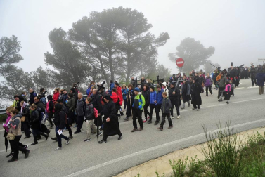 La tradicional marcha mariana de Tafalla cumplió 975 años este domingo 29 de abril de 2018.