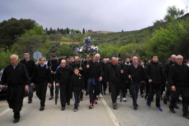 La tradicional marcha mariana de Tafalla cumplió 975 años este domingo 29 de abril de 2018.