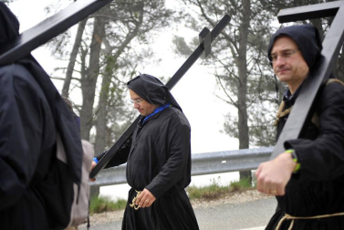 La tradicional marcha mariana de Tafalla cumplió 975 años este domingo 29 de abril de 2018.