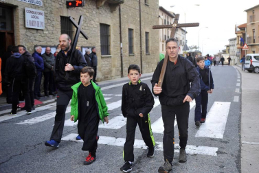 La tradicional marcha mariana de Tafalla cumplió 975 años este domingo 29 de abril de 2018.