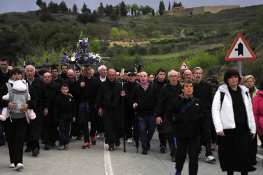 La tradicional marcha mariana de Tafalla cumplió 975 años este domingo 29 de abril de 2018.