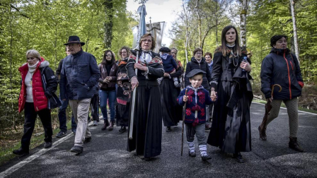 Imágenes de la romería de Roncesvalles.