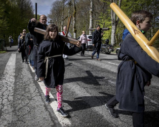 Imágenes de la romería de Roncesvalles.