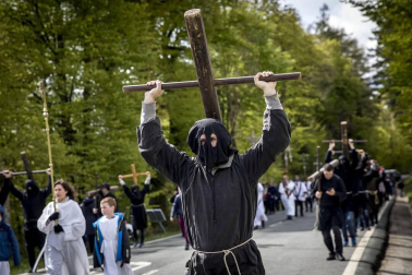 Imágenes de la romería de Roncesvalles.