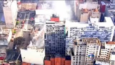 Continúa la búsqueda de desaparecidos tras el derrumbe de un edificio en Sao Paulo