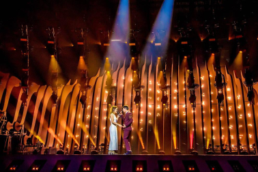 Amaia Romero y Alfred García visitan Lisboa antes del primer ensayo en el estadio Altice Arena, donde se celebrará el festival de Eurovisión