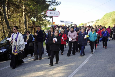 Romería de Ujué, que transcurre por Figarol, Carcastillo, Mélida y Olite