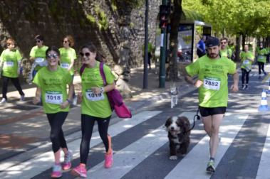Un sol radiante se une a la V Marcha contra el Cáncer en Pamplona