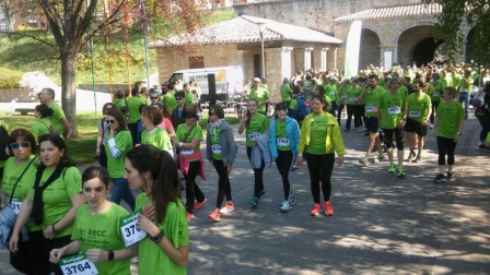 Un sol radiante se une a la V Marcha contra el Cáncer en Pamplona