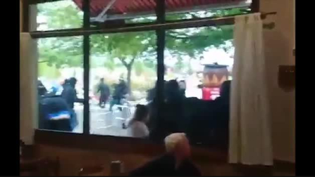 Batalla campal entre ultras de Osasuna y del Oviedo