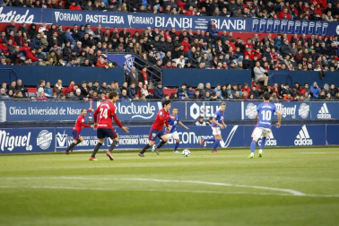 Fotos del partido Osasuna 2- 1 Oviedo disputado en El Sadar este sábado.
