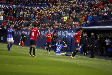 Fotos del partido Osasuna 2- 1 Oviedo disputado en El Sadar este sábado.