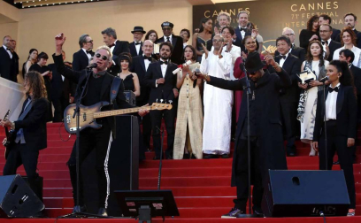 Varias fotos de los asistentes al fin del Fesival de Cannes de este año y de la ceremonia final